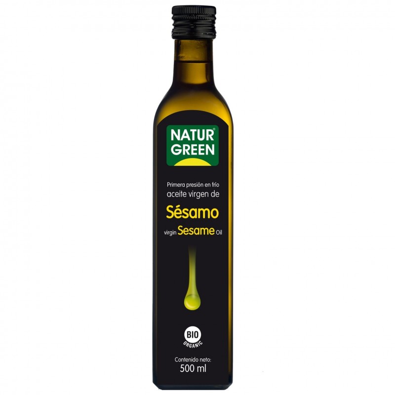 Envase de Aceite de Sésamo Bio Naturgreen 500 ml.