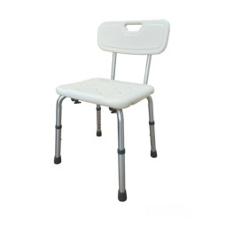 SILLA PARA BAÑO SILLA DE DUCHA DE ALUMINIO CON RESPALDO