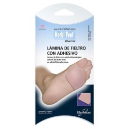 LÁMINA DE FIELTRO RECORTABLE CON ADHESIVO HERBI FEET