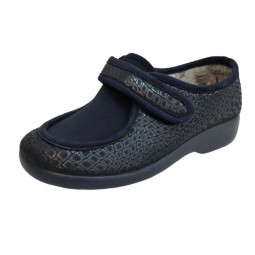 ZAPATILLA MUJER LICRA JASPE CON VELCRO (3070.485)