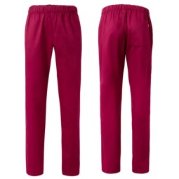 PANTALÓN SANITARIO DE PIJAMA COLOR BURDEOS VELILLA