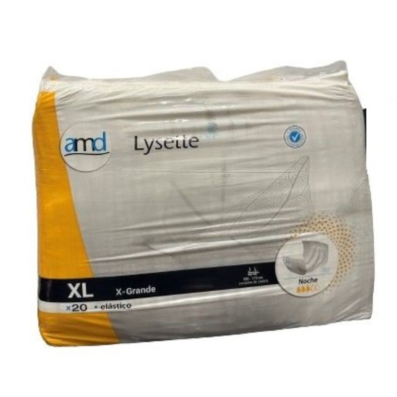 AMD LYSETTE PAÑAL ELÁSTICO NOCHE TALLA XL (140-175 CM) - 60 UNDS AMD LYSETTE PAÑAL ELÁSTICO NOCHE TALLA XL (140-175 CM) - 60 UNDS
