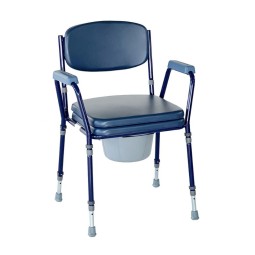 SILLA DE HABITACIÓN CON INODORO Y REGULABLE EN ALTURA