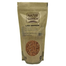 Bolsa Doypack de Lino Marrón Bio Naturgreen 500 g