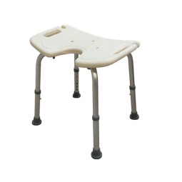 BANQUETA DE DUCHA EN FORMA DE "U" CON ASIDERAS