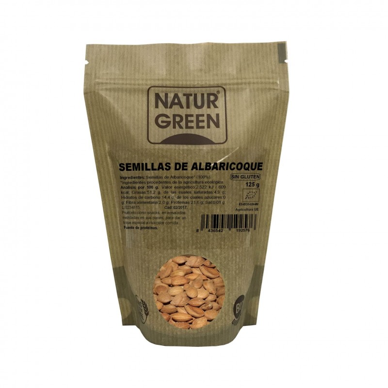 Bolsa Doypack de Semilla Albaricoque Bio Naturgreen 125 g