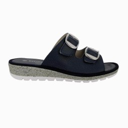 SANDALIA MUJER DESTALONADA CON DOBLE HEBILLA DOCTOR CUTILLAS