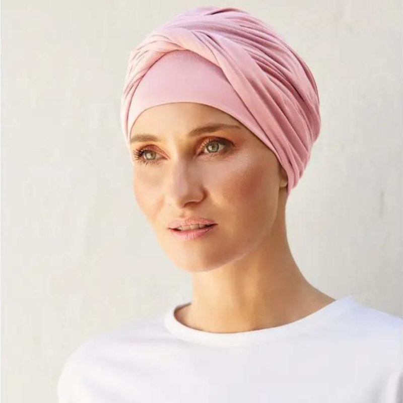 TURBANTE SHAKTI VISCOSA ROSA JASPEADO CHRISTINE HEADWEAR