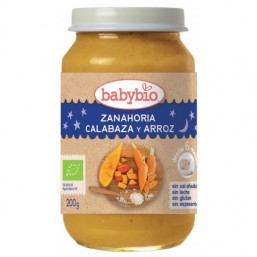 Potito de Buenas Noches Zanahoria Calabaza Arroz Bio BabyBio 200 g