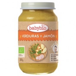 Potito de Menú Verduras Jamón Bio BabyBio 200 g