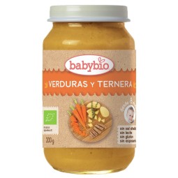 Tarrito de Menú Verdura Ternera Bio BabyBio 200 g