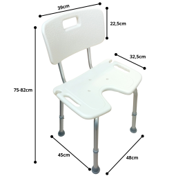 Silla u respaldo medidas