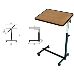 MESA AUXILIAR REGULABLE EN...