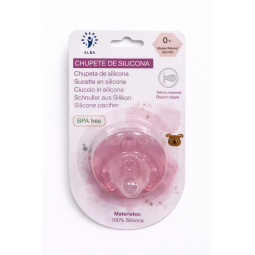 CHUPETE 100% SILICONA ROSA