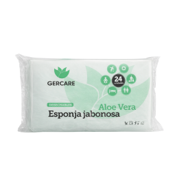 ESPONJA JABONOSA CON ALOE VERA GERCARE - 24 UNDS