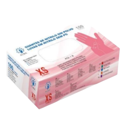 GUANTES NITRILO ROSA SIN...