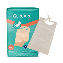 BABERO PARA ADULTO DESECHABLE GERCARE - 100 UDS