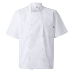 CHAQUETA DE COCINA MANGA CORTA