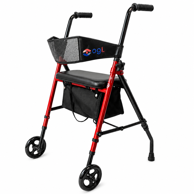 ANDADOR OGI BIP-BIP CON ASIENTO, RESPALDO Y PATAS TRASERAS DESMONTABLES
