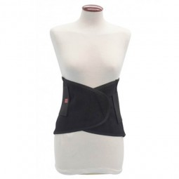 Faja sacrolumbar reforzada negra