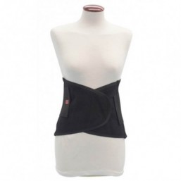 Faja sacrolumbar reforzada negra