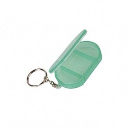 Llavero verde promocional