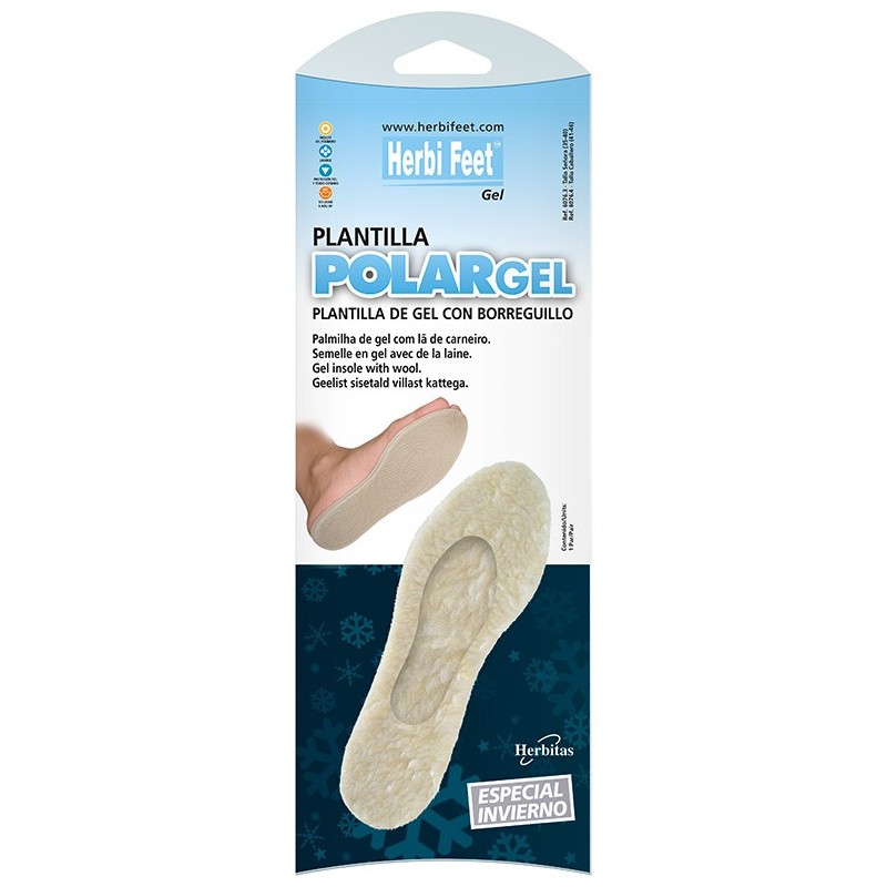 Plantilla polargel de gel con borreguillo HERBI FEET Plantilla polargel de gel con borreguillo HERBI FEET