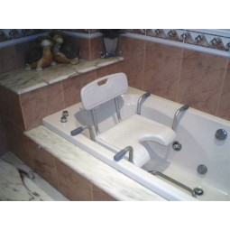 Asiento para bañera con respaldo