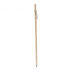 Bordón castaño barnizado pincho