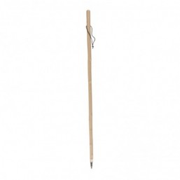 Bordón castaño barnizado pincho