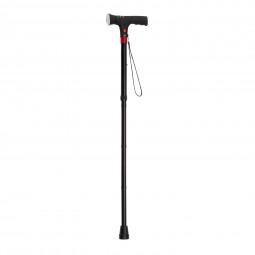 Bastón extensible con luz y alarma