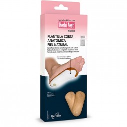 Plantilla corta anatómica piel natural ¾ HERBI FEET