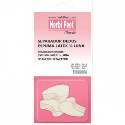 Separador dedos espuma látex 1/2 luna