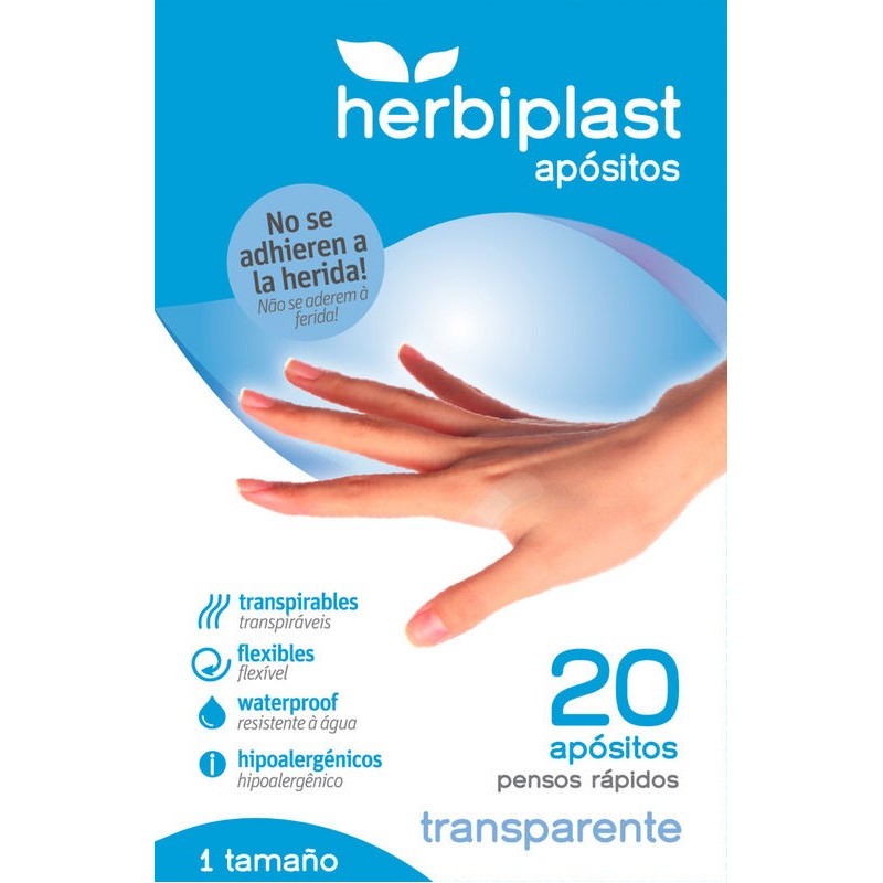 Apósitos Tiritas Transparentes Para Heridas Herbiplast