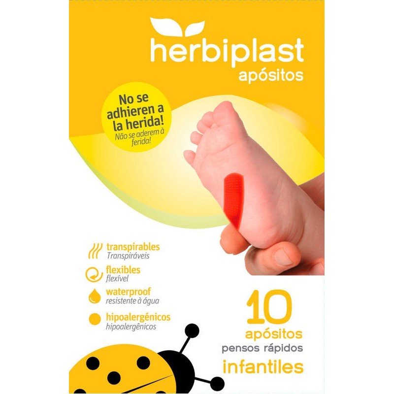 Apósitos plásticos infantiles para heridas Herbiplast