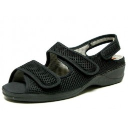 Sandalia con velcro negro Dr. Cutillas 21821