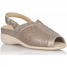 Sandalia licra beige con hebillas Dr. Cutillas 53937