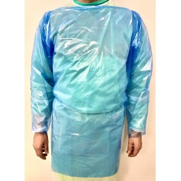 Bata plástica azul...