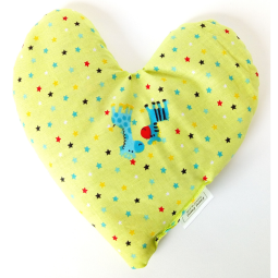 Almohadilla corazón trigo/lavanda