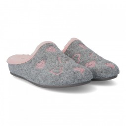 Zapatillas de casa con corazones Garzón