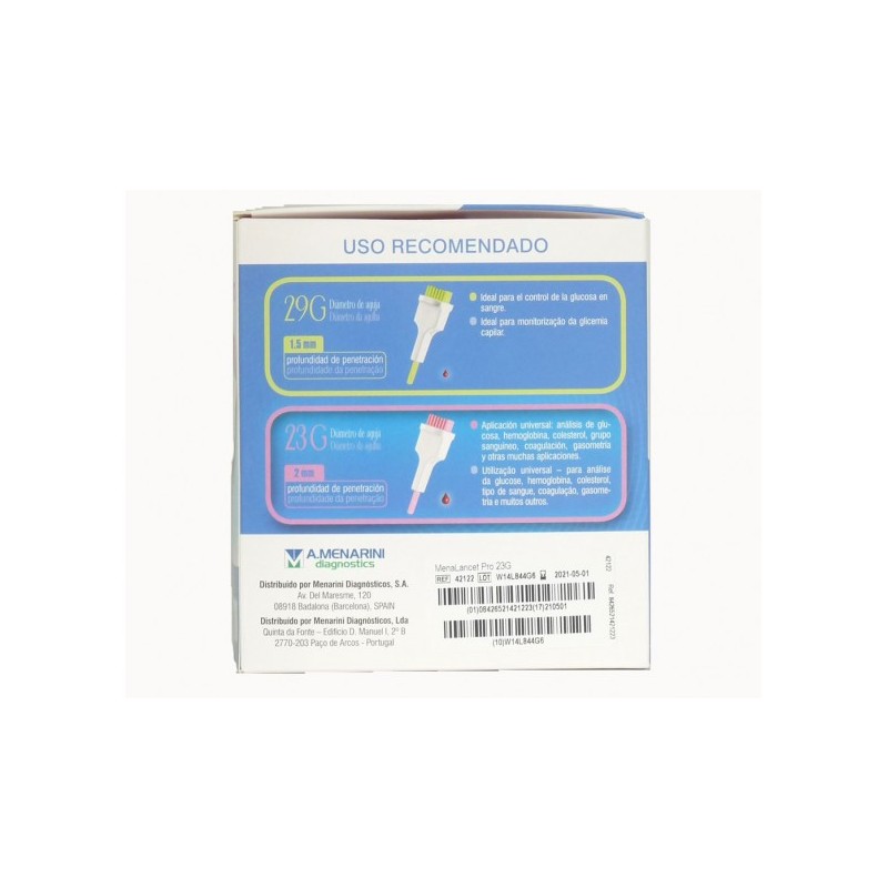 Lancetas de seguridad MenaLancet Pro 29 G