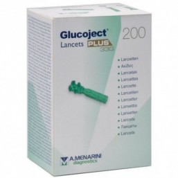 Lancetas glucemia Glucoject Plus 33 G (200 ud.)