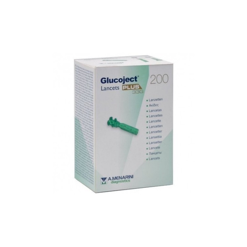 Lancetas glucemia Glucoject Plus 33 G (200 ud.)