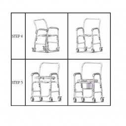 SILLA DE ALUMINIO CON INODORO Y RUEDAS 2169 SUCESORES GARCÍA