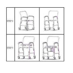 SILLA DE ALUMINIO CON INODORO Y RUEDAS 2169 SUCESORES GARCÍA