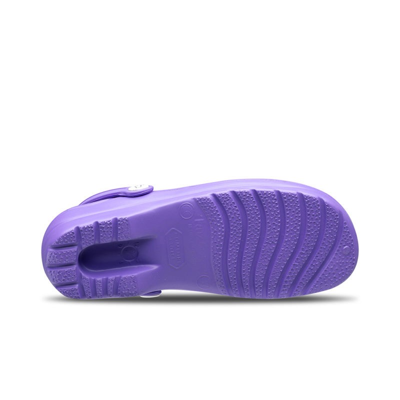 Suela zueco laboral gruyere lavanda