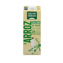 Envase de Bebida de arroz Calcium Bio Naturgreen 1l.