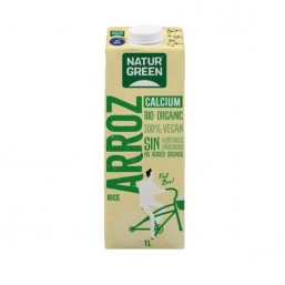Envase de Bebida de arroz Calcium Bio Naturgreen 1l.