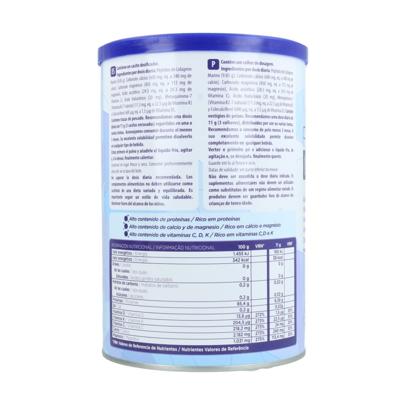 almond colágeno 270g parte trasera