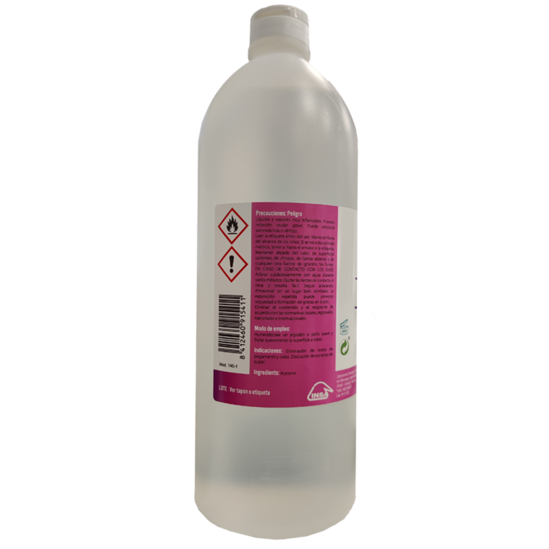 ACETONA PURA LINSA 1000ML reverso